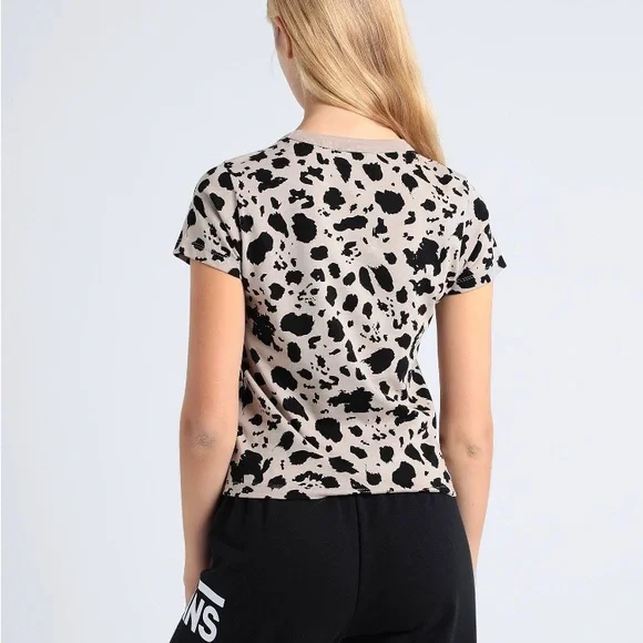 Vans Womens Animal Instinct Mini T-Shirt Cobblestone size S NWT - Picture 2 of 12